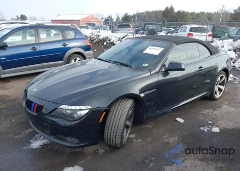 2010 BMW 650 I z USA, uszkodzony, nr VIN WBAEB5C59AC225566